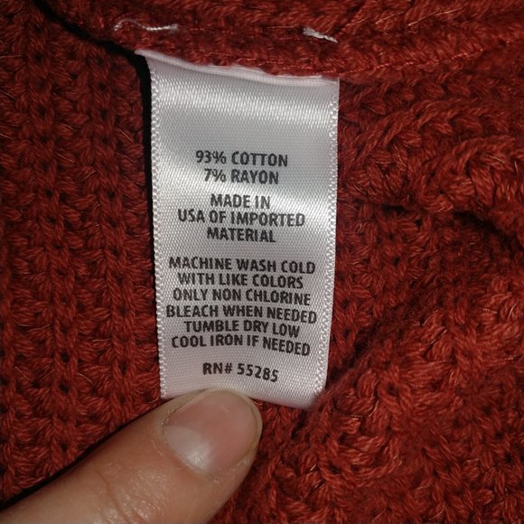 EXPRESS: Rust Orange Sleeveless Knit Sweater Top - Women's Size Large NWT - Picture 8 of 8